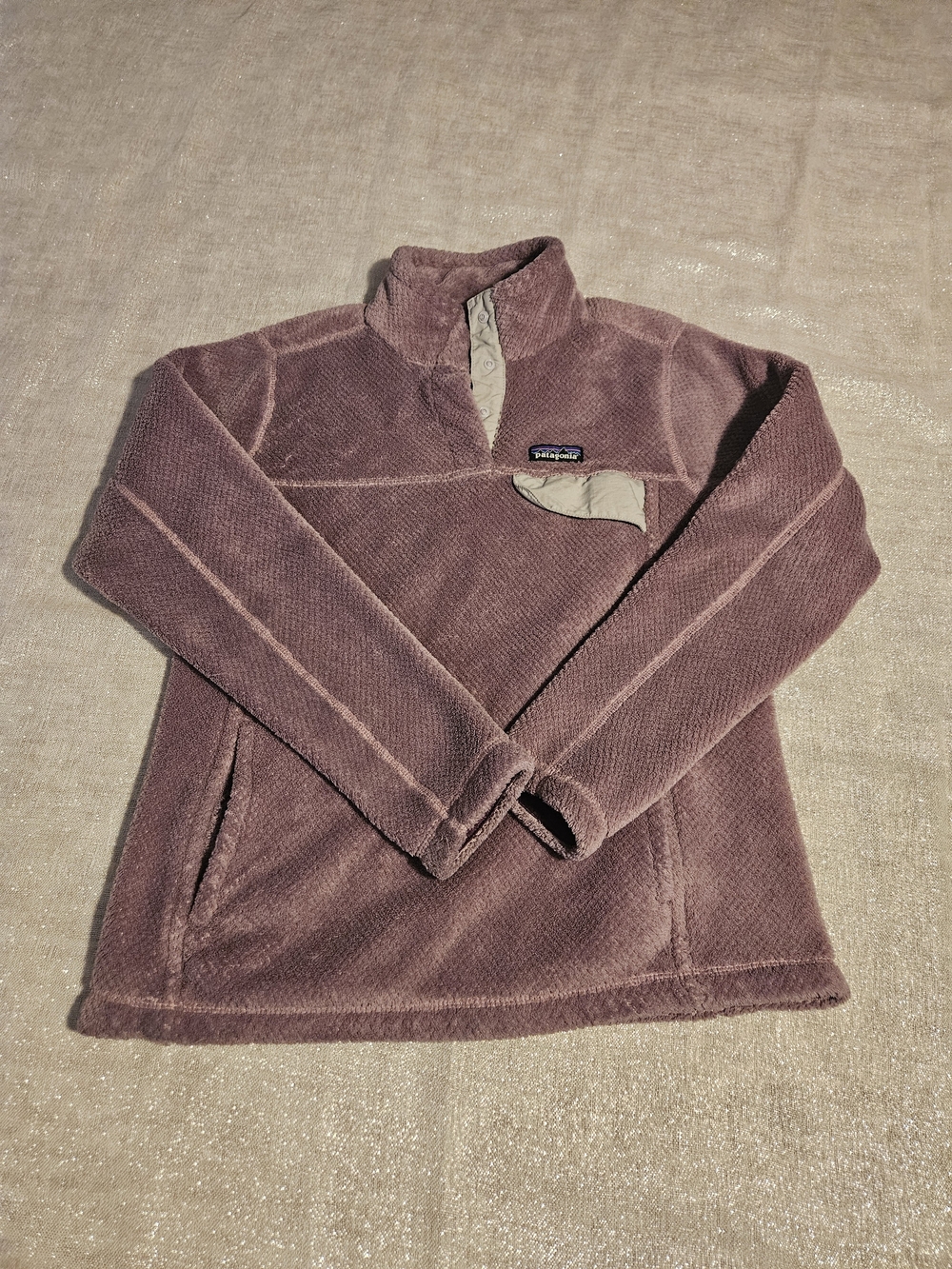 Patagonia Plush Quarter-Snap Pullover - Dusty Mauve